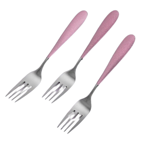 Комплект виделок Stenson R91610 3 шт. Pink mat