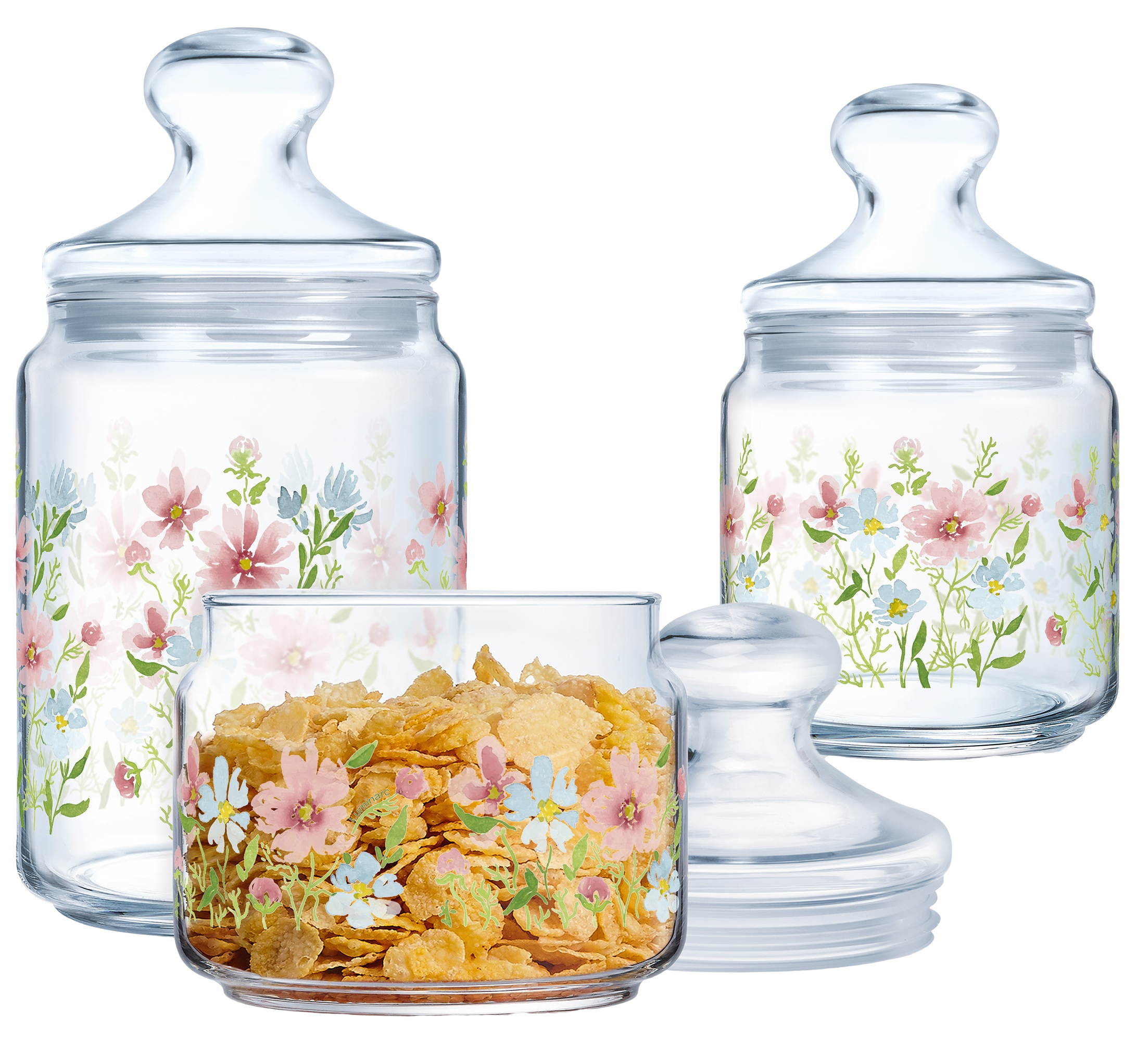 Набір банок LUMINARC CLUB ROISIN 3 шт 0.5, 0.75, 1 л (UG-X1080)