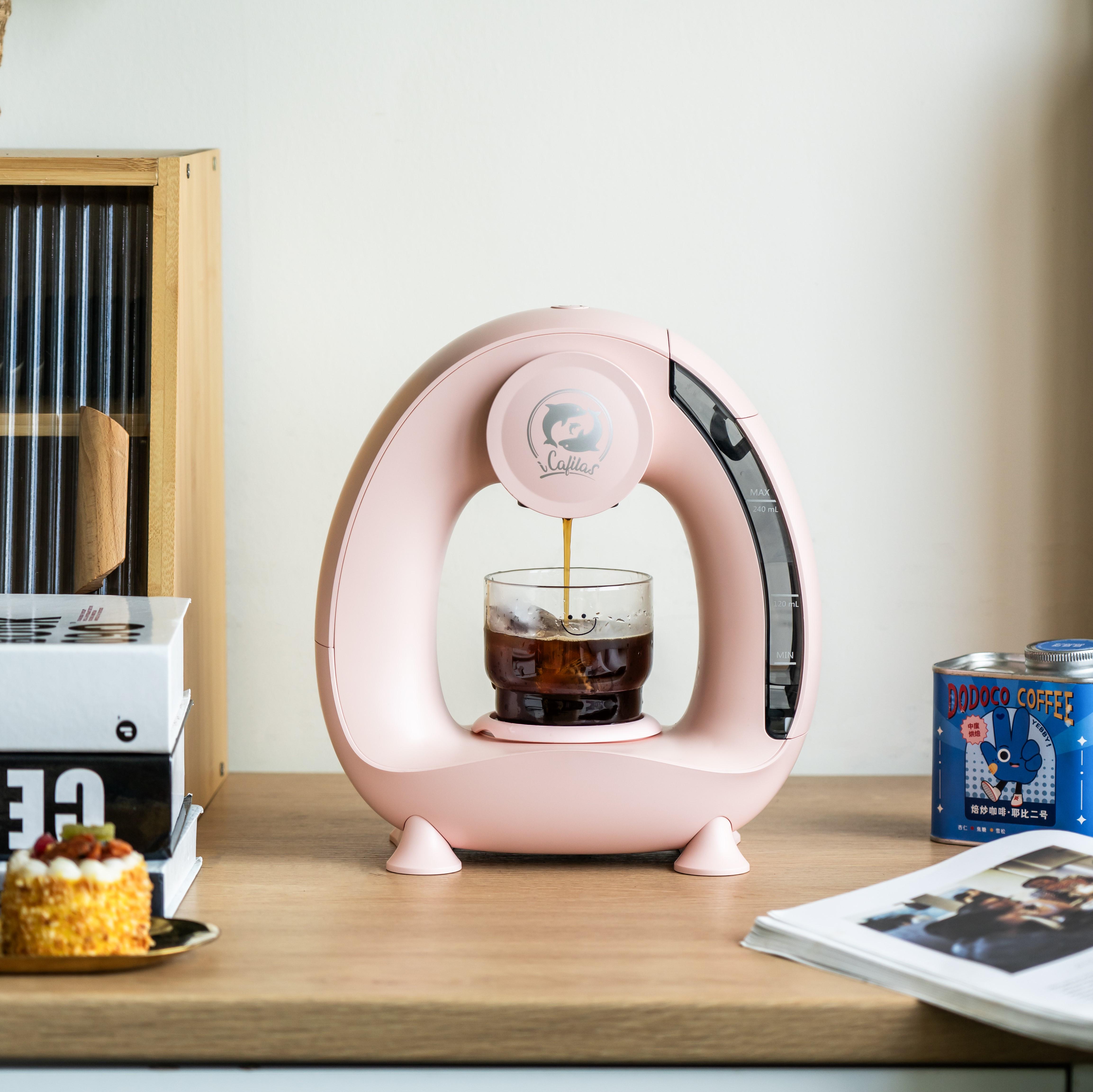 Кавомашина iCafilas MiniQ Coffee Machine Pink - фото 3