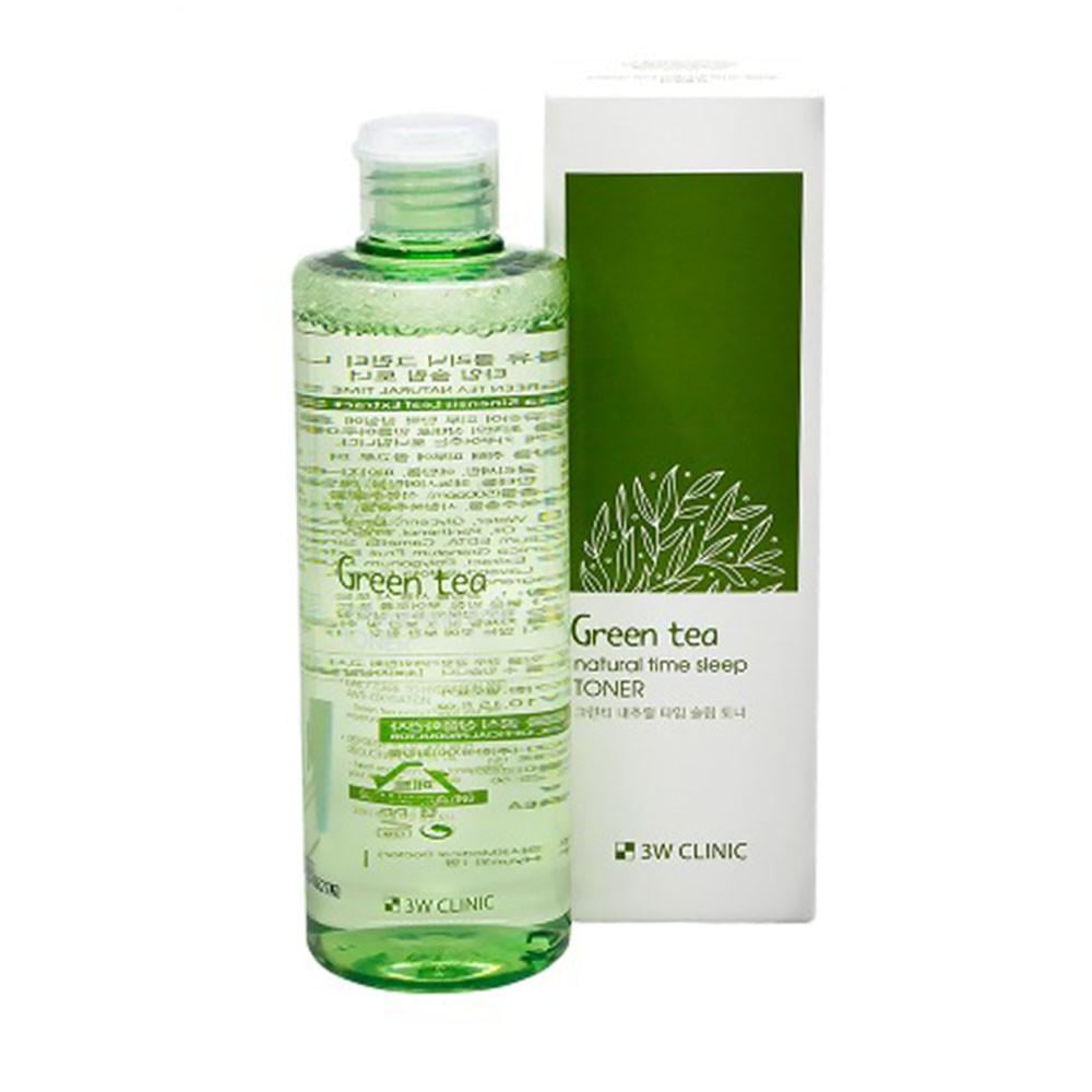 Тонер для обличчя 3W Clinic Green Tea Time Sleep Toner з екстактом зеленого чаю 300 мл (2005776593)