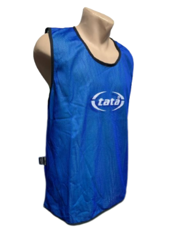 Манишка взрослая Сток TATA с воротником из лого двухсторонняя L 170-185 см Сине-салатовый (461)