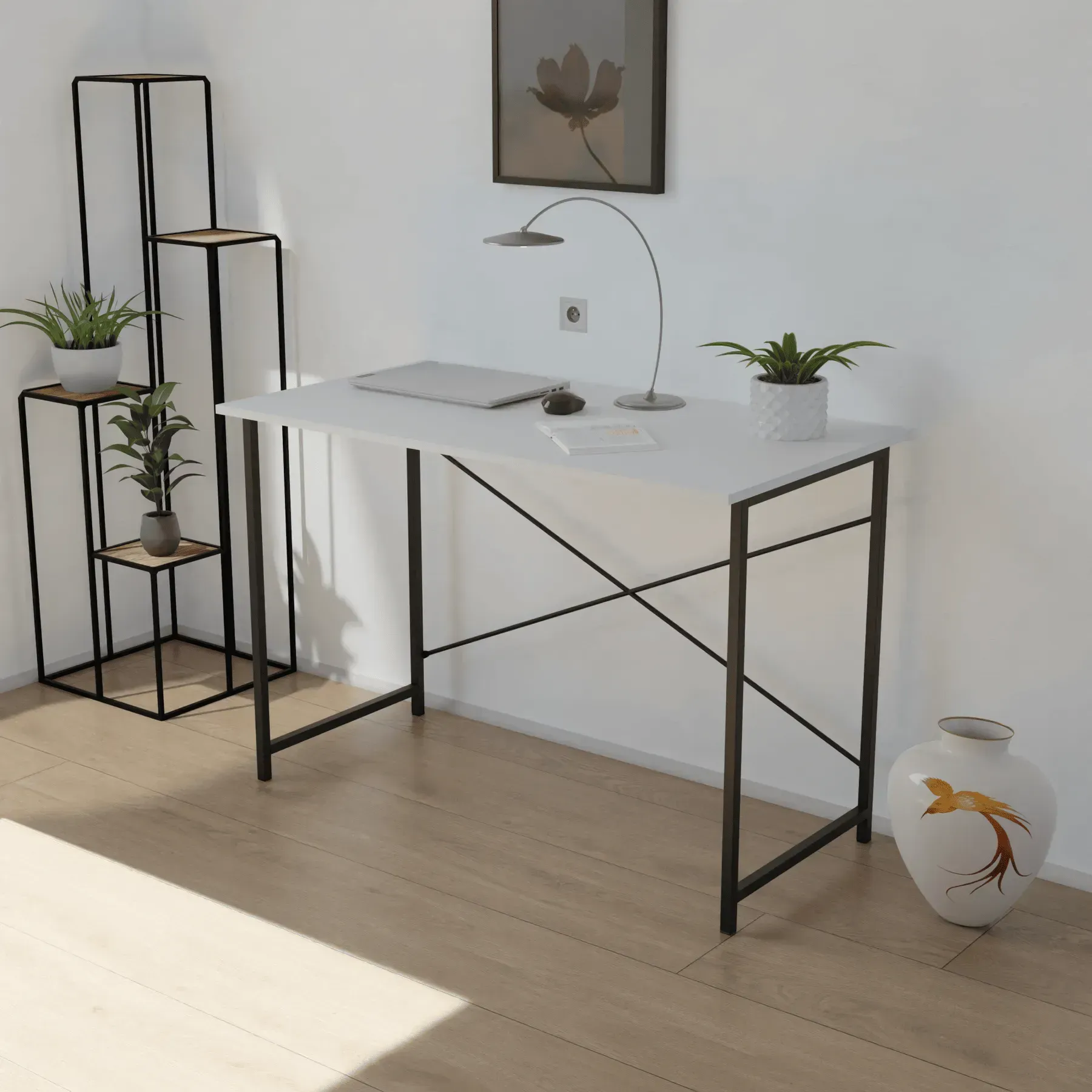 Стол письменный Неман 100х55х75 см Белый (326244)