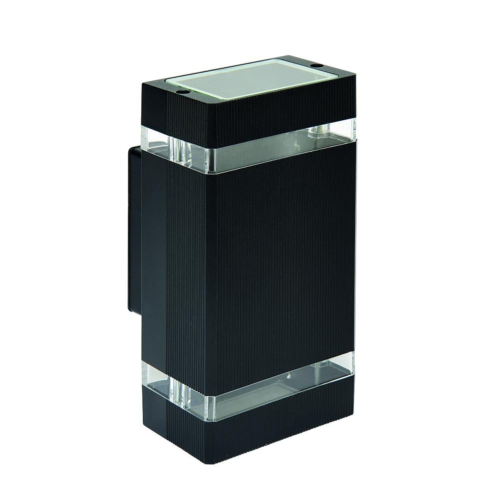 Светильник настенный фасадный HOROZ ELECTRIC REGNUM-2 под лампу GU10 Черный