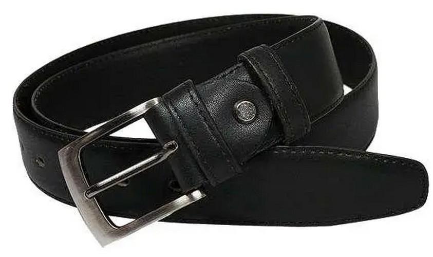 Ремінь шкіряний чоловічий Always Wild 3,4 см Чорний (super708_PWN01DL)