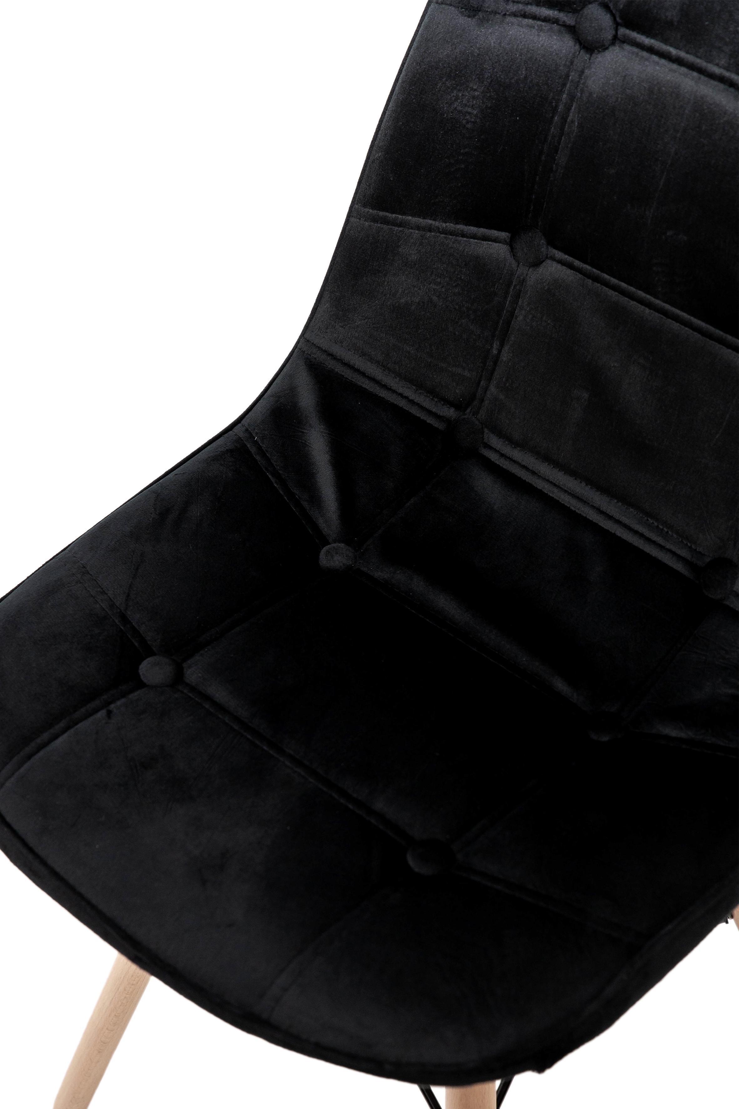 Стілець для кухні та вітальні Джастін Justin велюр 460х840х500 мм Чорний (GAА0057238) - фото 10 Стілець для кухні та вітальні Джастін Justin велюр 460х840х500 мм Чорний (GAА0057238) - фото 10