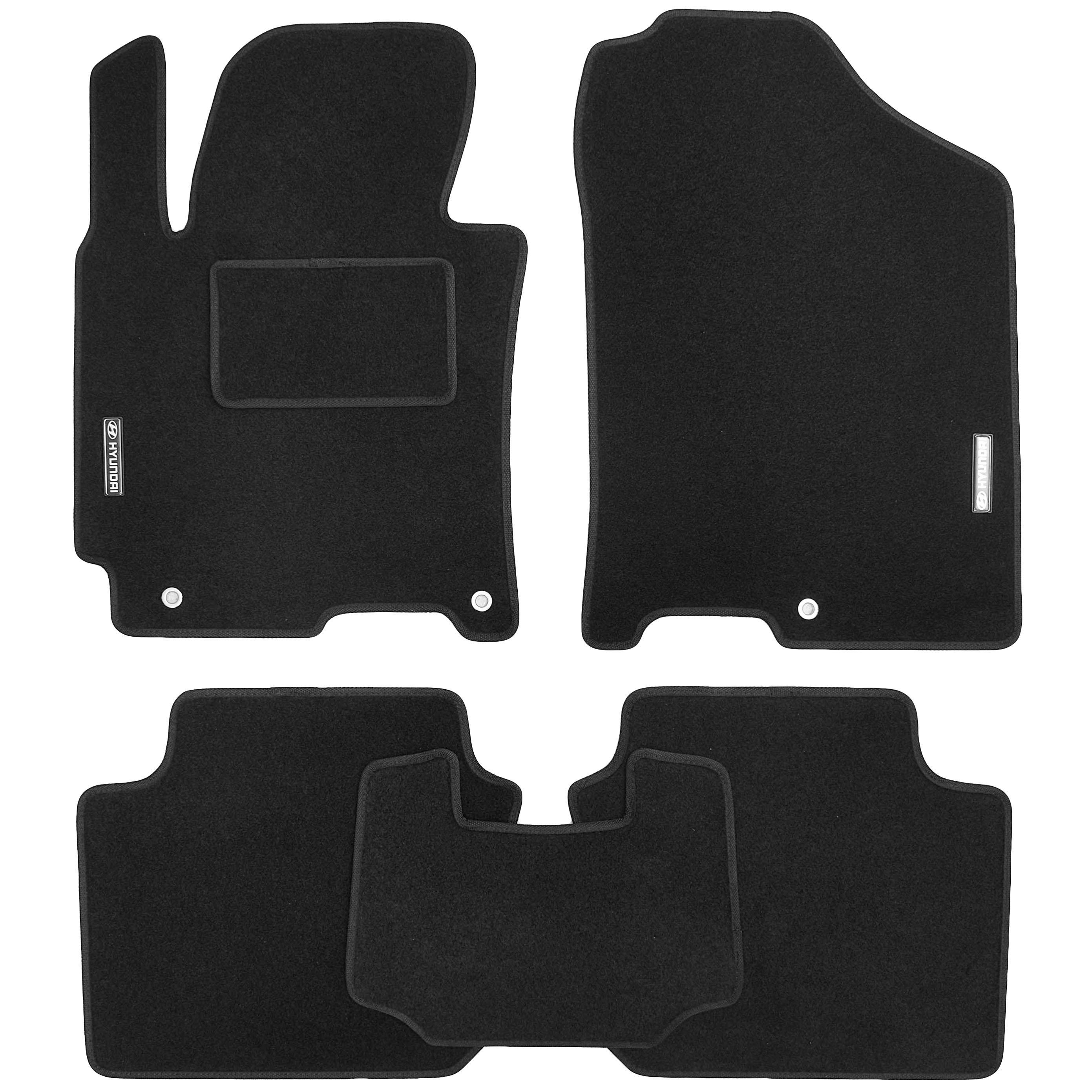 Коврики Стандарт в салон для Hyundai Elantra MD 2011/2015 текстильные Черный