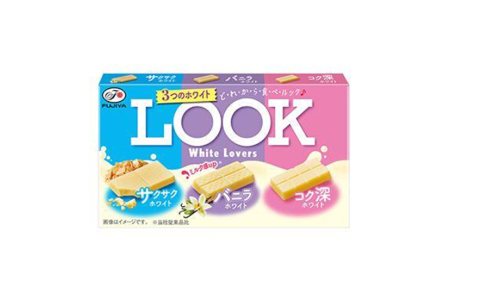 Білий шоколад FUJIYA Look White Lovers із трьома смаками 43 г
