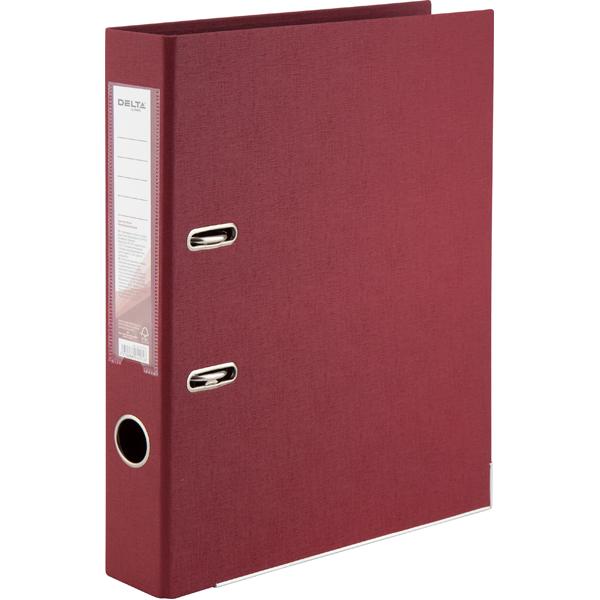 Папка-регистратор Axent Delta двусторонняя А4 полипропилен 50 мм собрана Вишневый (D1711-37C)