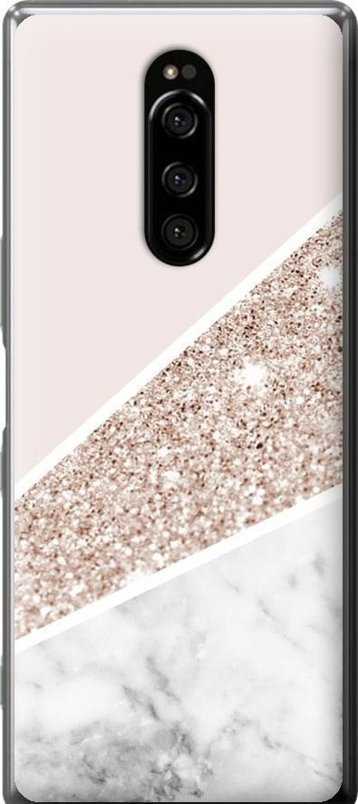 Чехол на Sony Xperia 1 J9110 Пастельный мрамор (4342u-1760-42517)