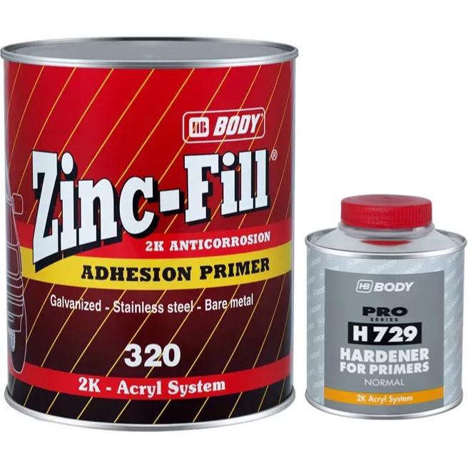 Грунт первичный адгезионный HB BODY 320 Zinc Fill 1 л и 250 мл