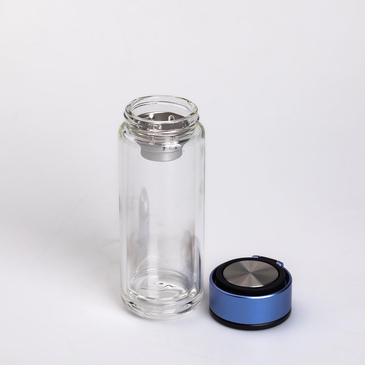 Термос скляний з подвійними стінками та ситечком 330 мл Синій (HP-14-39BL) - фото 5 Термос скляний з подвійними стінками та ситечком 330 мл Синій (HP-14-39BL) - фото 5