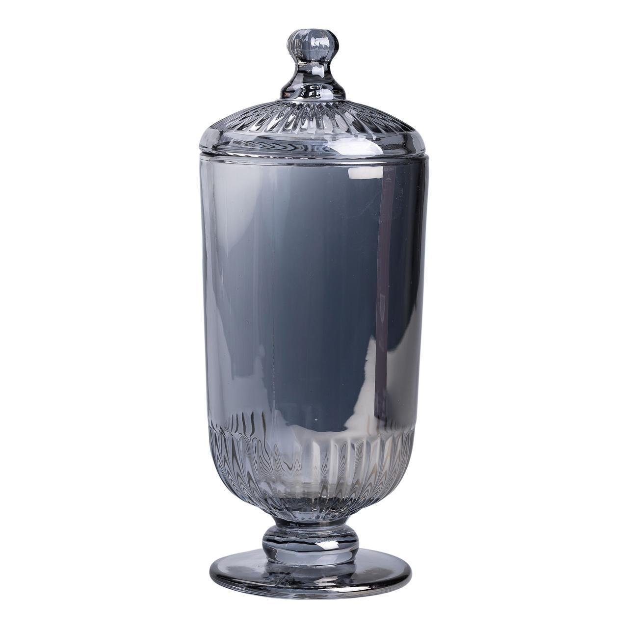 Конфетница с крышкой стеклянная Ø 10 см (HP-YH-18) - фото 2