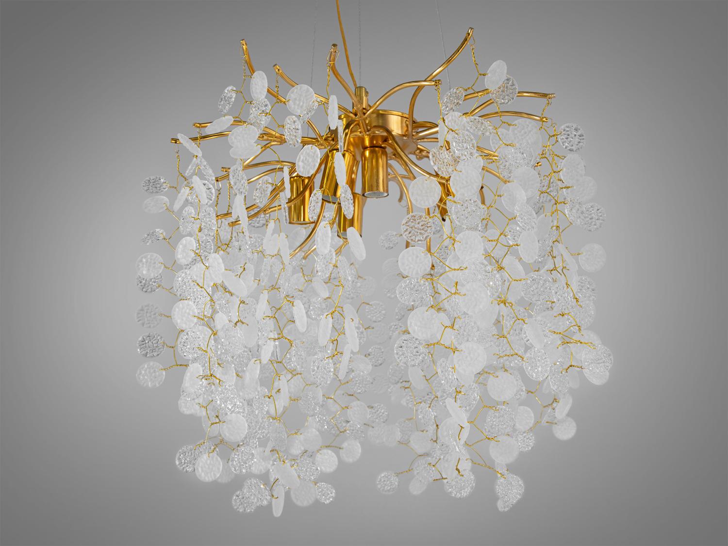 Люстра подвесная хрустальная Diasha 602-450GD Золотой