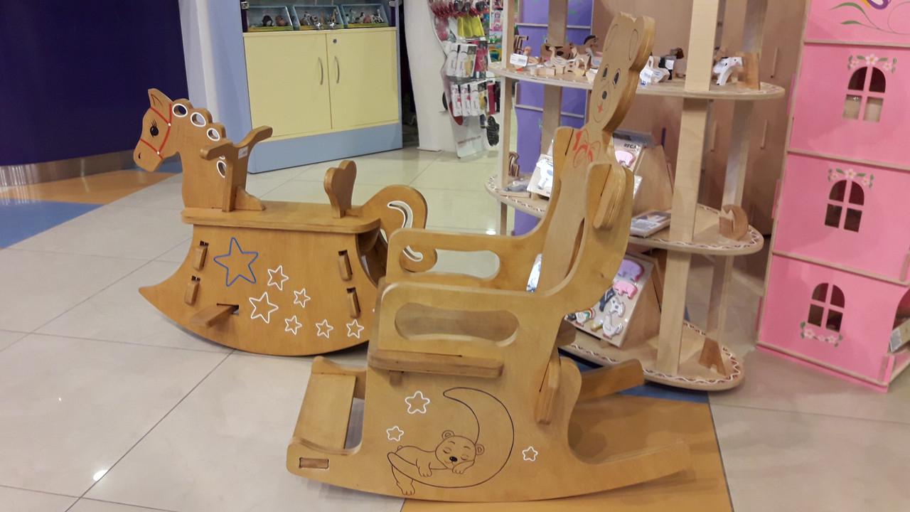 Качалка HEGA Лошадка деревянная яркая с росписью (95) - фото 7 Качалка HEGA Лошадка деревянная яркая с росписью (95) - фото 7