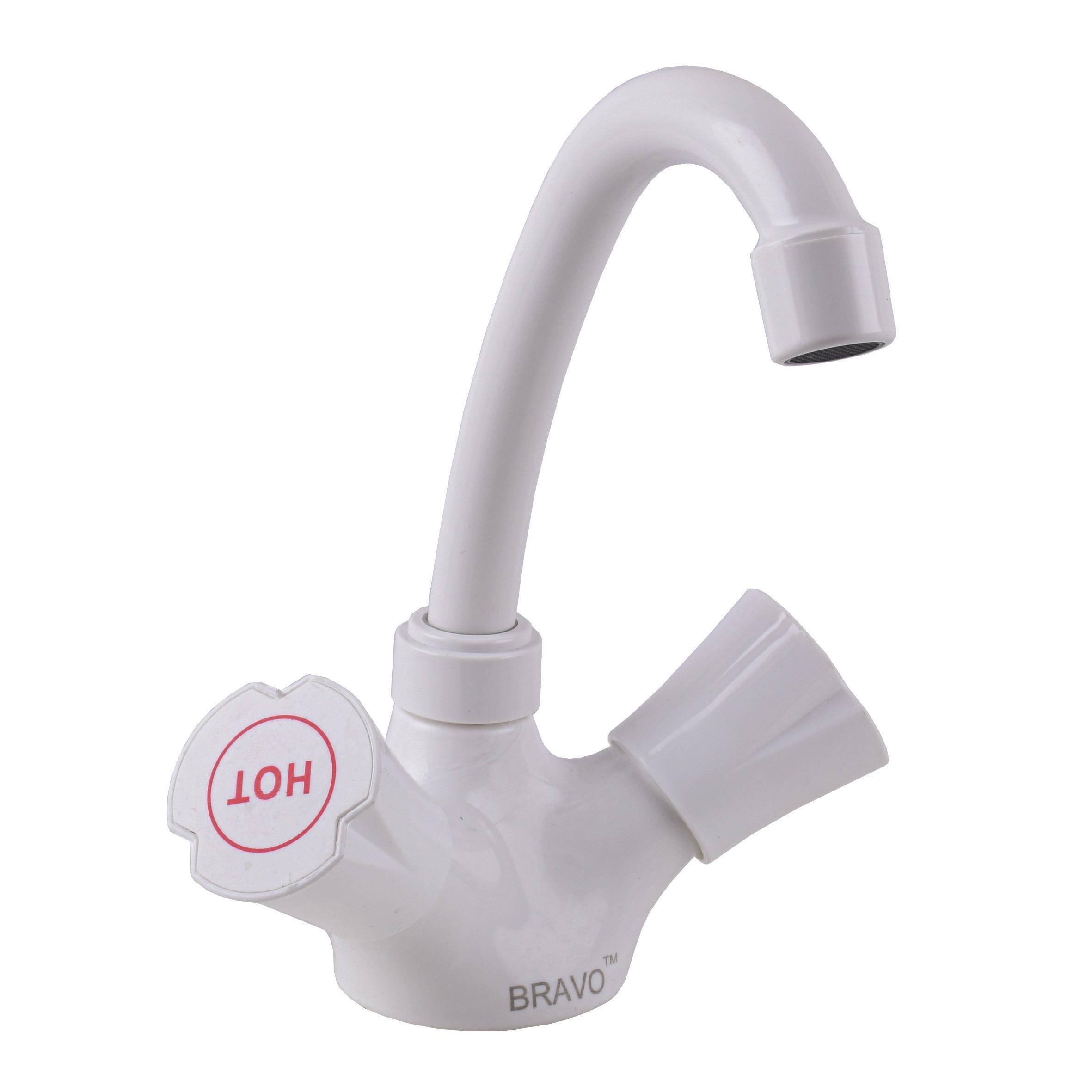 Смеситель для кухни Bravo B2-00-401 термостойкий пластик Белый (24365)