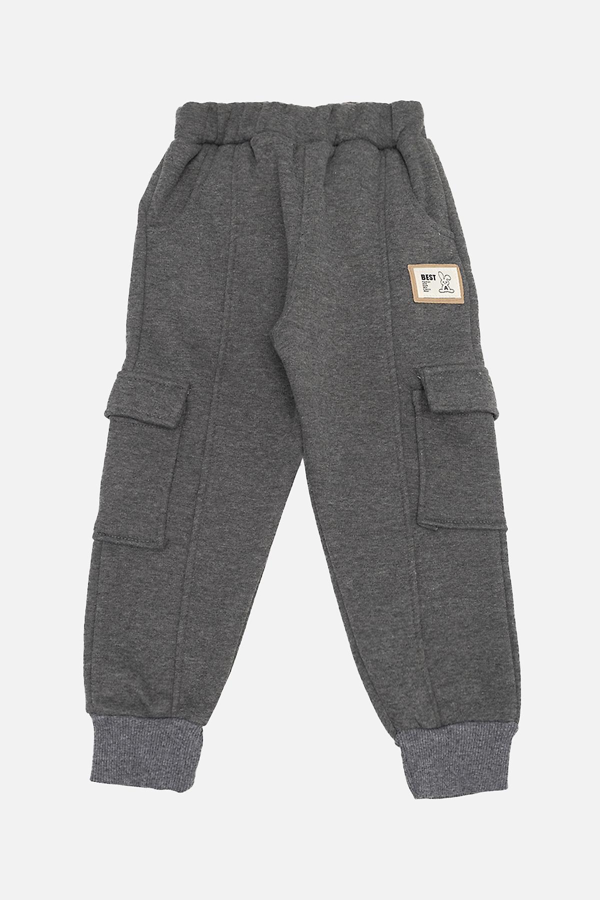 Брюки спортивные для мальчика 98 см см Темно-серый (ЦБ-00257564) Брюки спортивные для мальчика 98 см см Темно-серый (ЦБ-00257564)
