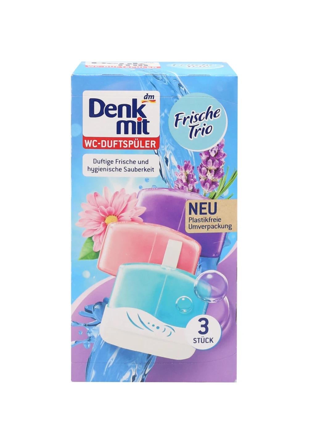 Туалетный блок для унитаза Denkmit Frische Trio 3 шт.