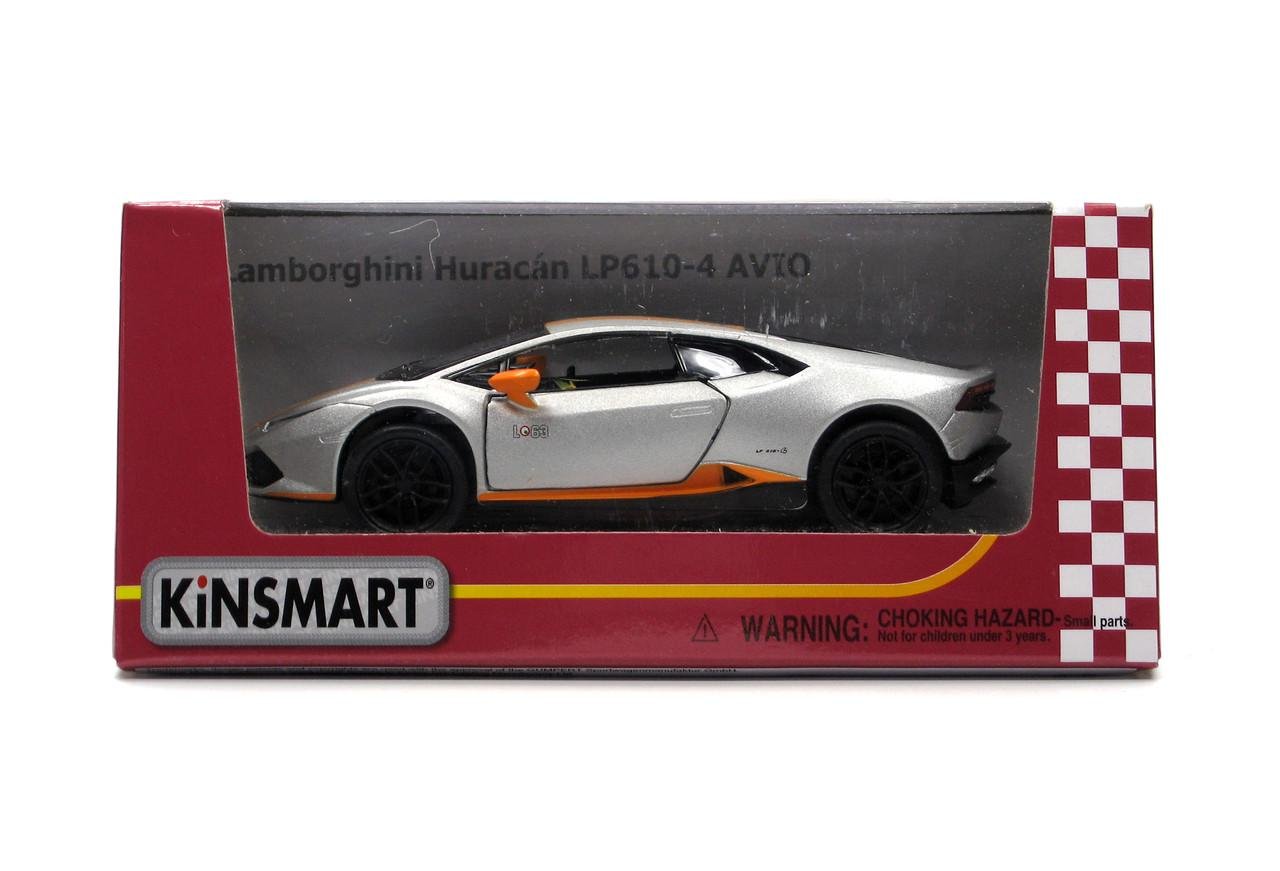 Машина Kinsmart металева KT5401W Lamborghini Huracán LP610-4 Avio - фото 9