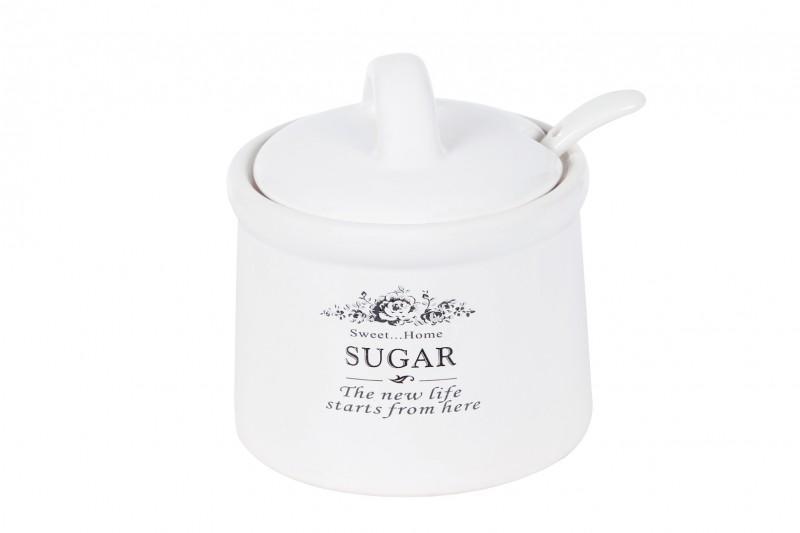 Сахарница BonaDi Sweet Home 350мл 875327 с ложкой (100539)