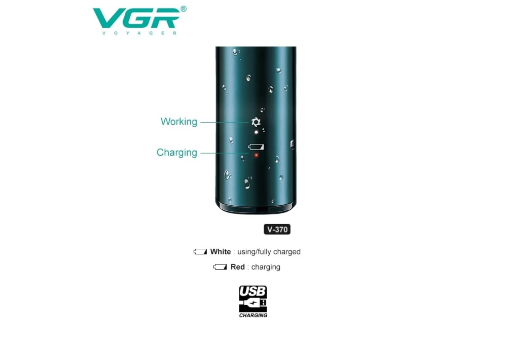 Электробритва VGR V-370 Waterproof Dark Green (374473) - фото 6