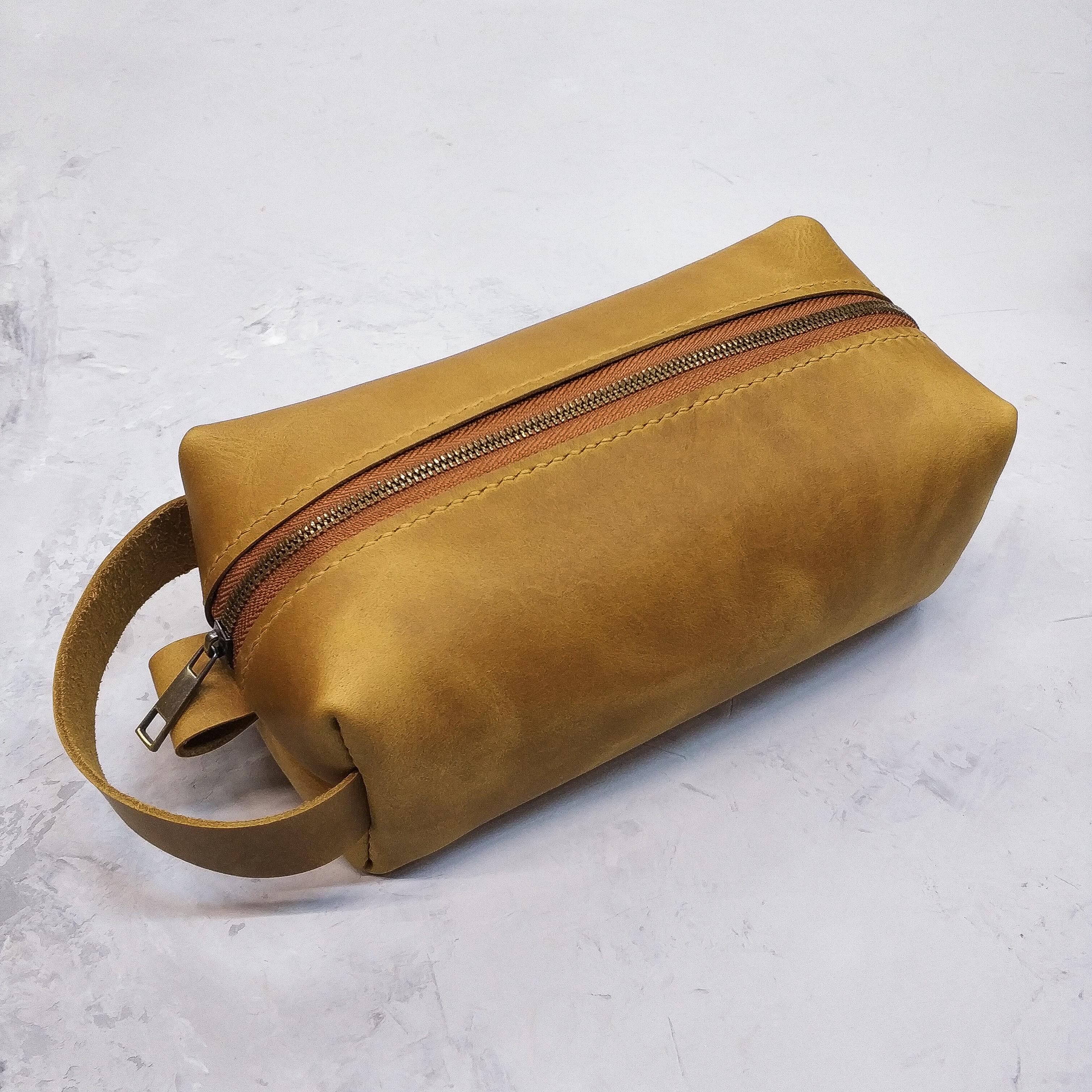 Несесер кожаный Stedley Voyage Case M Песочный (2801426357)