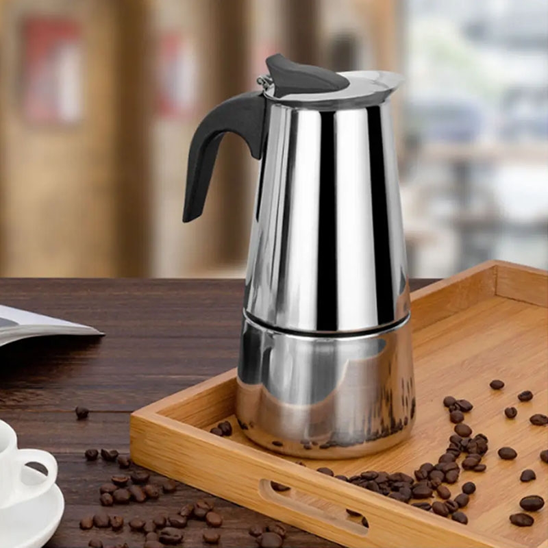 Гейзерна кавоварка Unique UN-1902 нержавіюча сталь 270 мл (23913135) - фото 8 Гейзерна кавоварка Unique UN-1902 нержавіюча сталь 270 мл (23913135) - фото 8