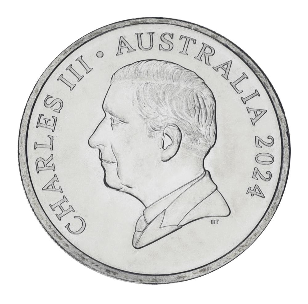 Коллекционная монета Австралия 10 центов 2024 UNC Charles III (М23782)