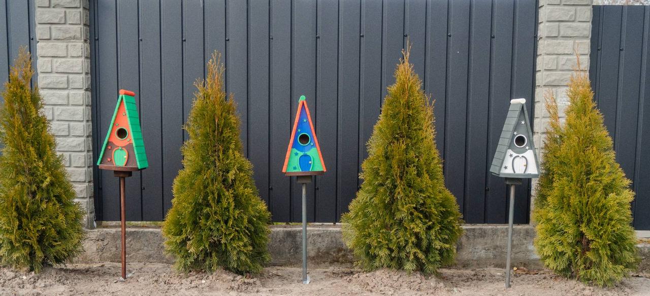 Дом для птиц Андромеда из дерева 325х290х210 мм Антрацит - фото 7 Дом для птиц Андромеда из дерева 325х290х210 мм Антрацит - фото 7