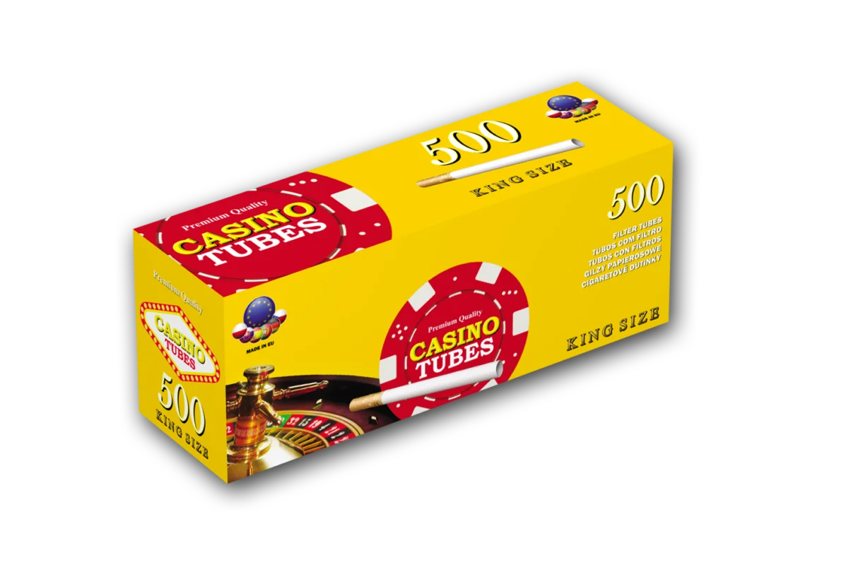 Сигаретные гильзы Kent Druk Casino King Size для набивки табака 500 шт.