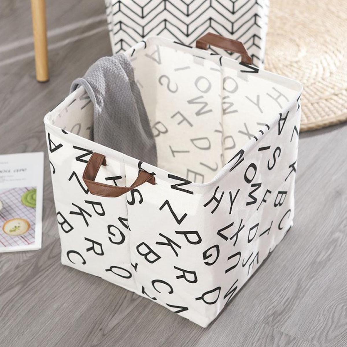 Кошик складаний ABCD для зберігання білизни та іграшок 32х42 см (R32364) - фото 2 Кошик складаний ABCD для зберігання білизни та іграшок 32х42 см (R32364) - фото 2