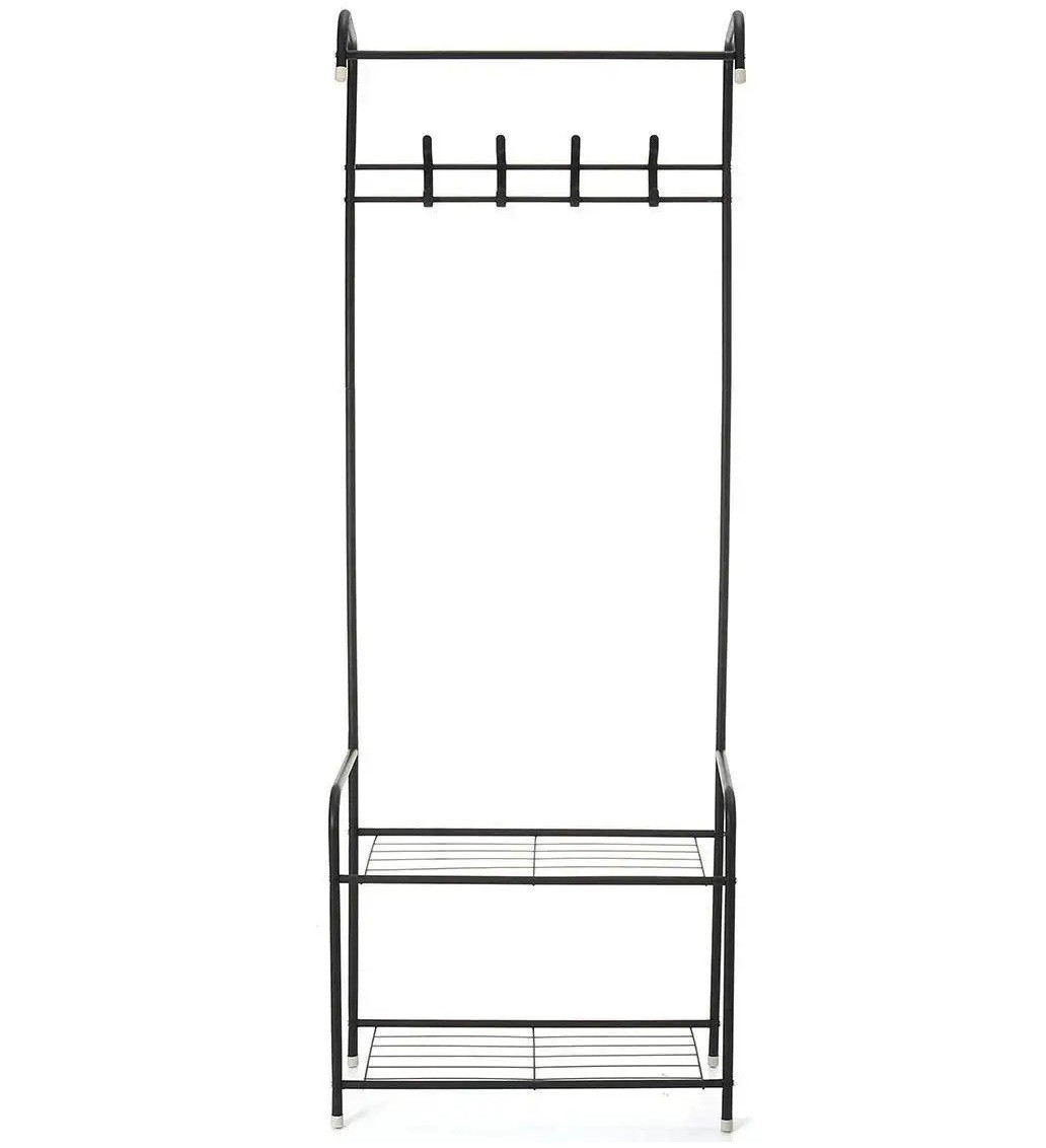 Вішалка-стійка підлогова для одягу RIAS Corridor Rack 170x60x35 см Black (64ca4efe3778c2525d1908a0)