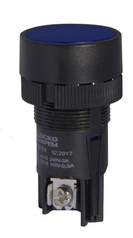 Кнопка без фиксации 1НВ АСКО-УКРЕМ XB2-EA161 Синий (A0140010055)