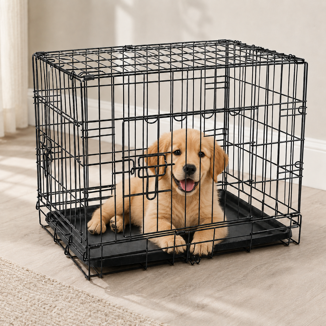 Клетка для собак Chomik PET7611 L 76х45х51,5 см с дверцей Черный Клетка для собак Chomik PET7611 L 76х45х51,5 см с дверцей Черный