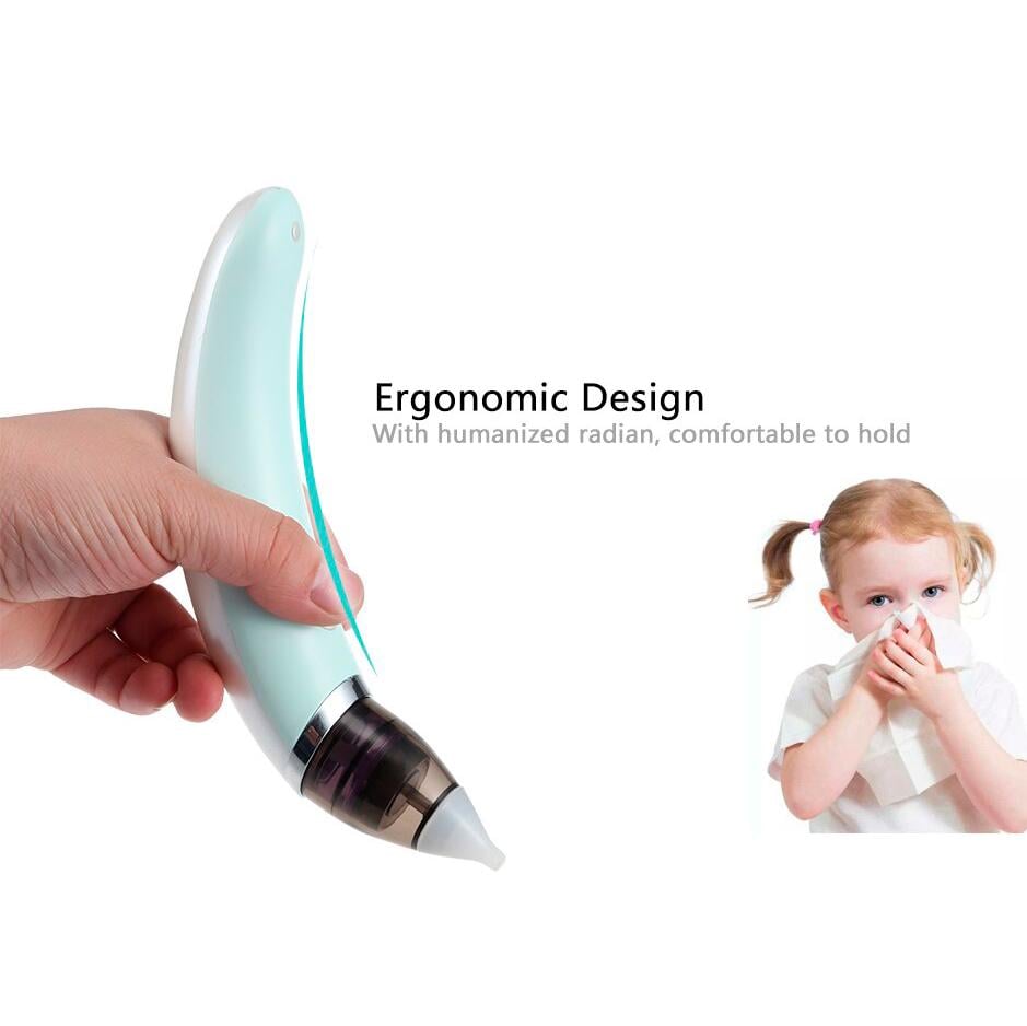 Аспіратор електронний назальний Sniffing Equipment For Children BR-8820 Біло-бірюзовий (1009953-Other-1) - фото 6