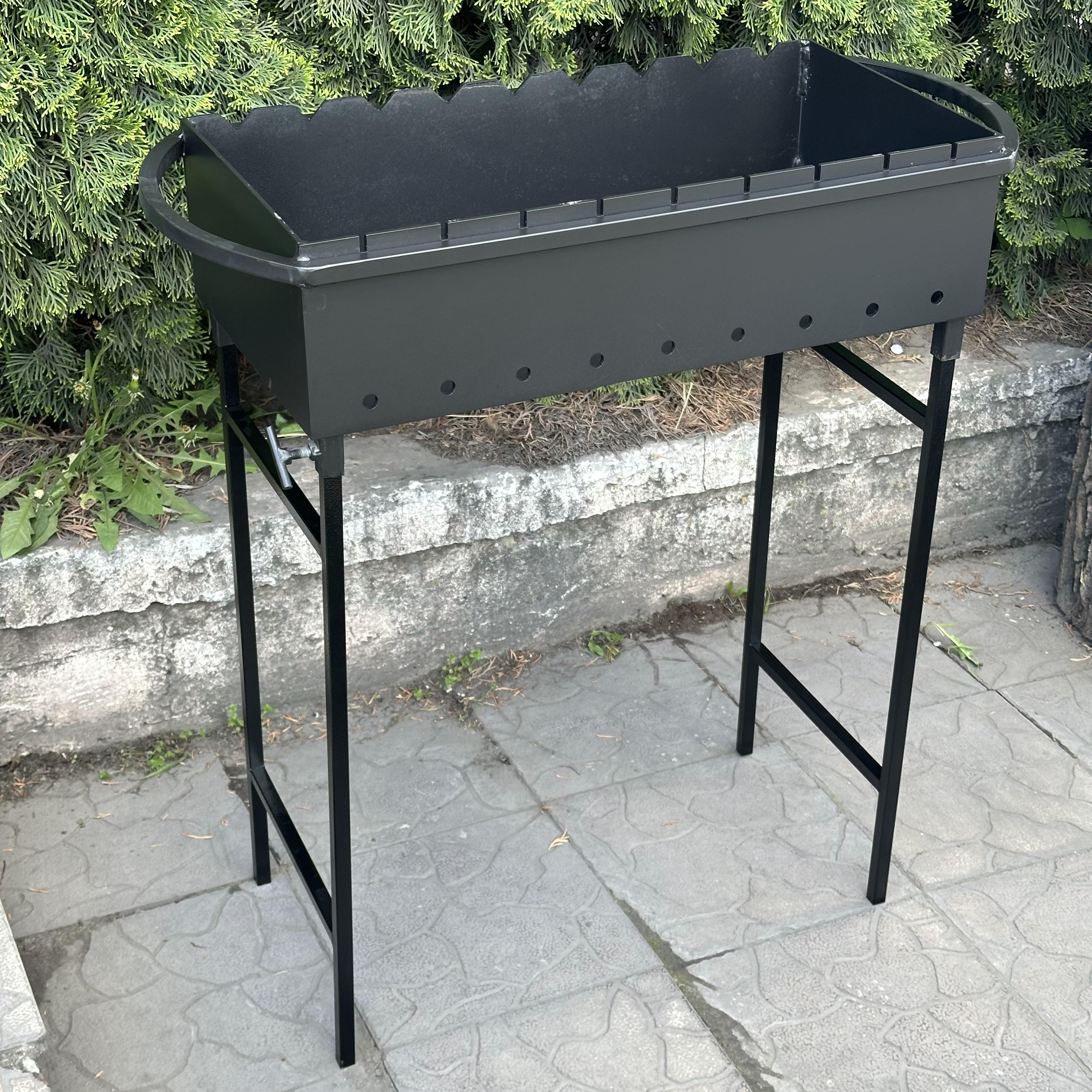 Мангал Розбірний Гектор зі знімними ніжками на 9 шампурів 3 мм (MN9-3) - фото 6