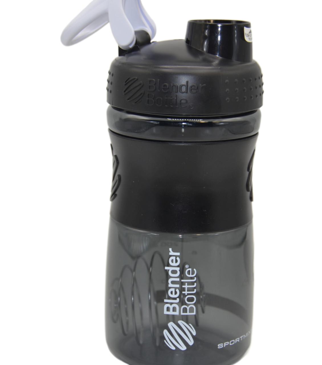 Шейкер спортивный Blender Bottle SportMixer 20 oz 590 ml Black/White - фото 7