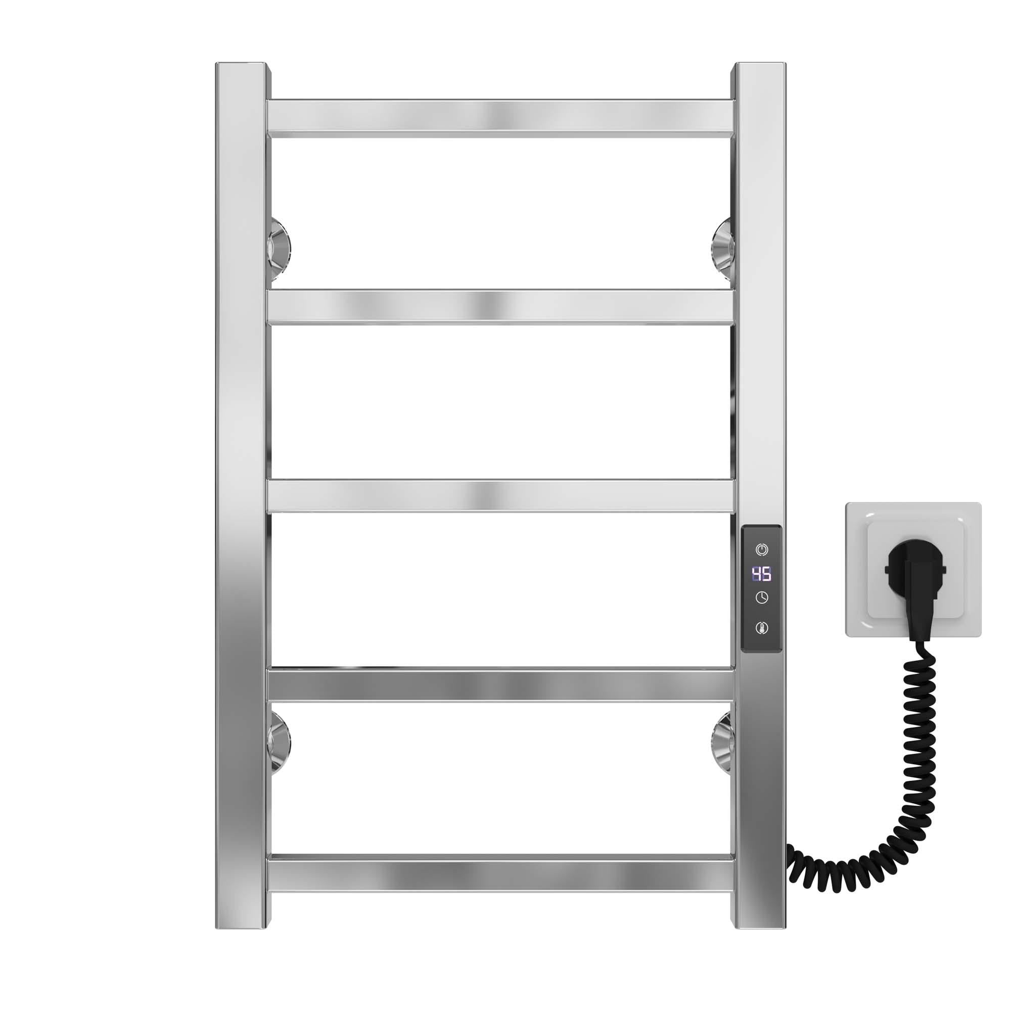 Рушникосушарка електрична Deffi Forest П6 JD04 праве підключення нержавіюча сталь 200х600 мм Хром (A.FR.60.20.6.E.C.R.2)