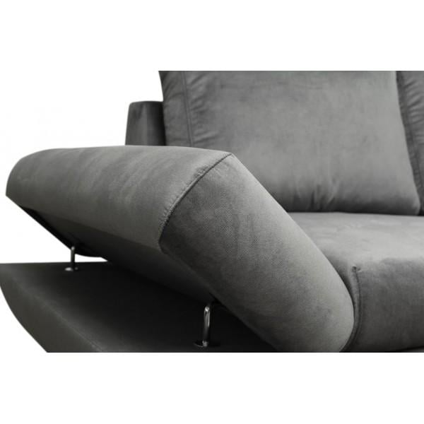 Диван угловой Perfect Home Loft из натурального дерева/ДСП/ткани Kronos 22 Серый (49685) - фото 6 Диван угловой Perfect Home Loft из натурального дерева/ДСП/ткани Kronos 22 Серый (49685) - фото 6