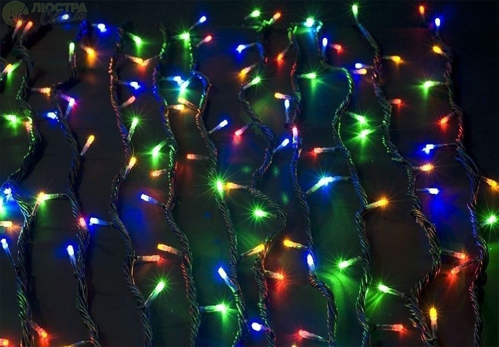 Уличная гирлянда Бахрома-1 100LED 3 м с переходником Мультицвет