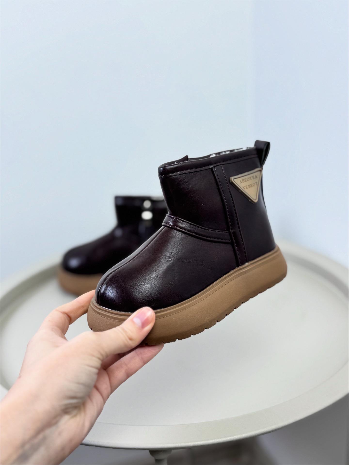 Ботинки детские зимние 1654 р. 26 Коричневый (30411351) - фото 5