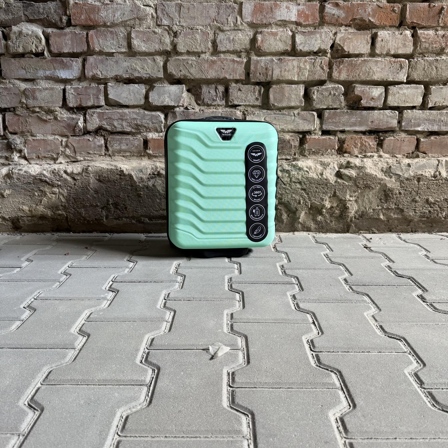 Мини-чемодан Wings PEA01 дорожный XXS Мятный (26630754) - фото 2 Мини-чемодан Wings PEA01 дорожный XXS Мятный (26630754) - фото 2