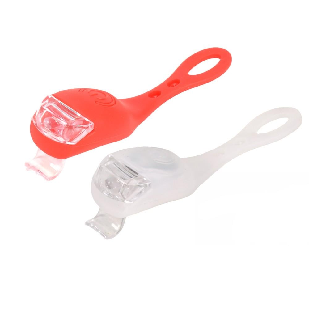 Набір велосипедних LED мигалок VL97735 2 шт. 11х3 см батарейки CR2032 Червоний та Білий (31330253) Набір велосипедних LED мигалок VL97735 2 шт. 11х3 см батарейки CR2032 Червоний та Білий (31330253)