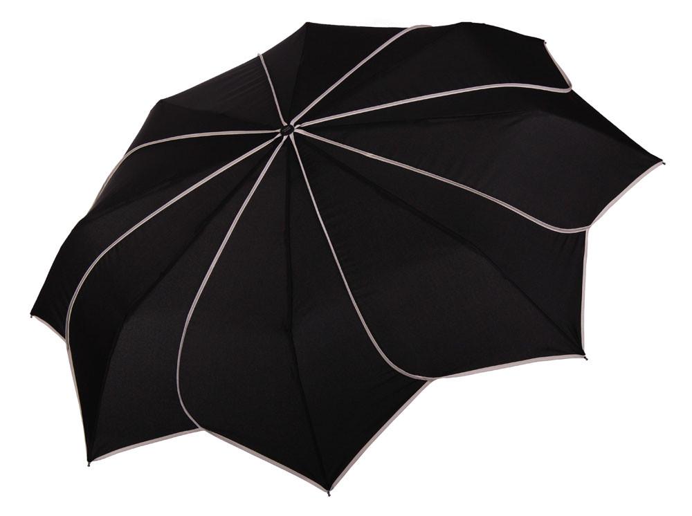 Парасолька жіноча складана Pierre Cardin Квітка автомат D 93 мм Black (82664)