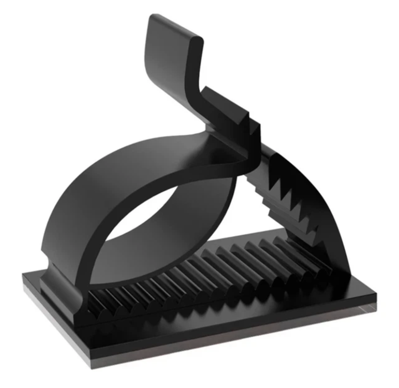 Органайзер-кліпса для кабелю самоклеюча 1 шт. Чорний (563230287)