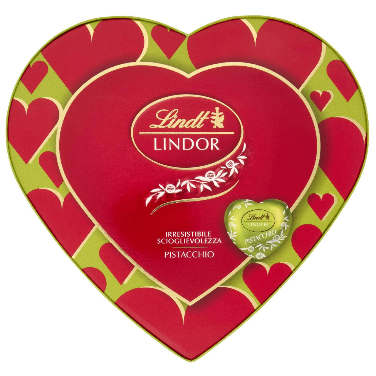 Коробка шоколадних цукерок Lindt Lindor Scatola Cuore Pistacchio 82 г (2501709442)