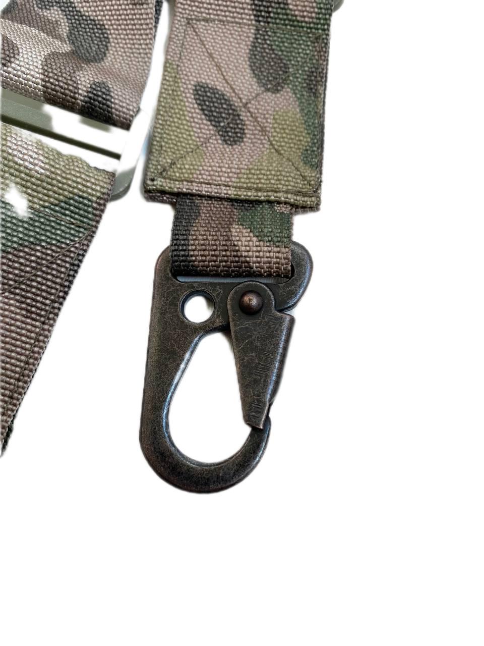 Ремень трехточечный оружейный для автомата АК с карабином Мультикам - фото 3