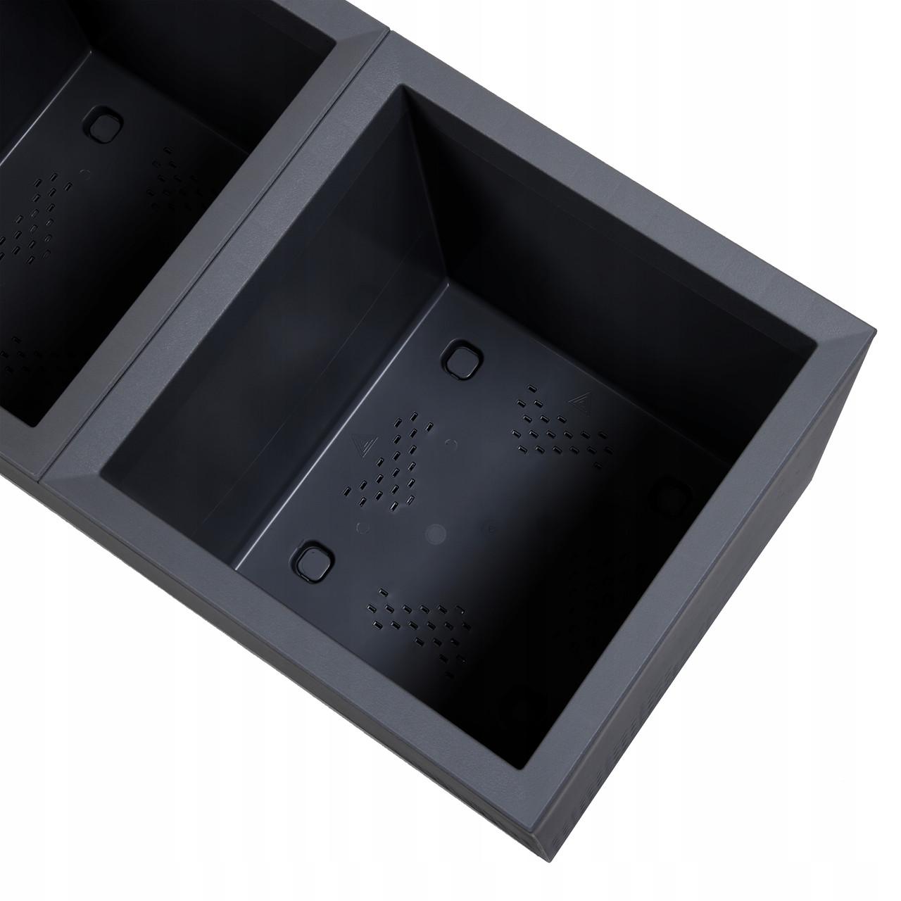 Вазон Lamela KARO 400x780x400 мм Антрацит (A-025912) - фото 6 Вазон Lamela KARO 400x780x400 мм Антрацит (A-025912) - фото 6