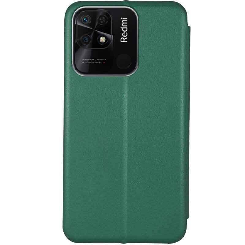 Противоударный кожаный чехол (книжка) Classy для Xiaomi Redmi 10C Зеленый - фото 2 Противоударный кожаный чехол (книжка) Classy для Xiaomi Redmi 10C Зеленый - фото 2