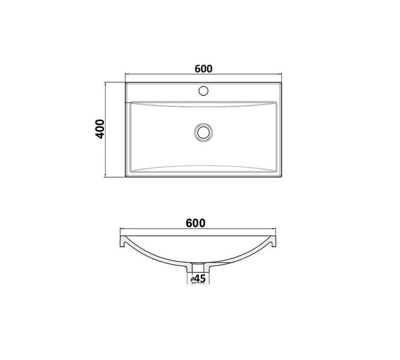 Умивальник накладний Status Braun Low White (695) - фото 10