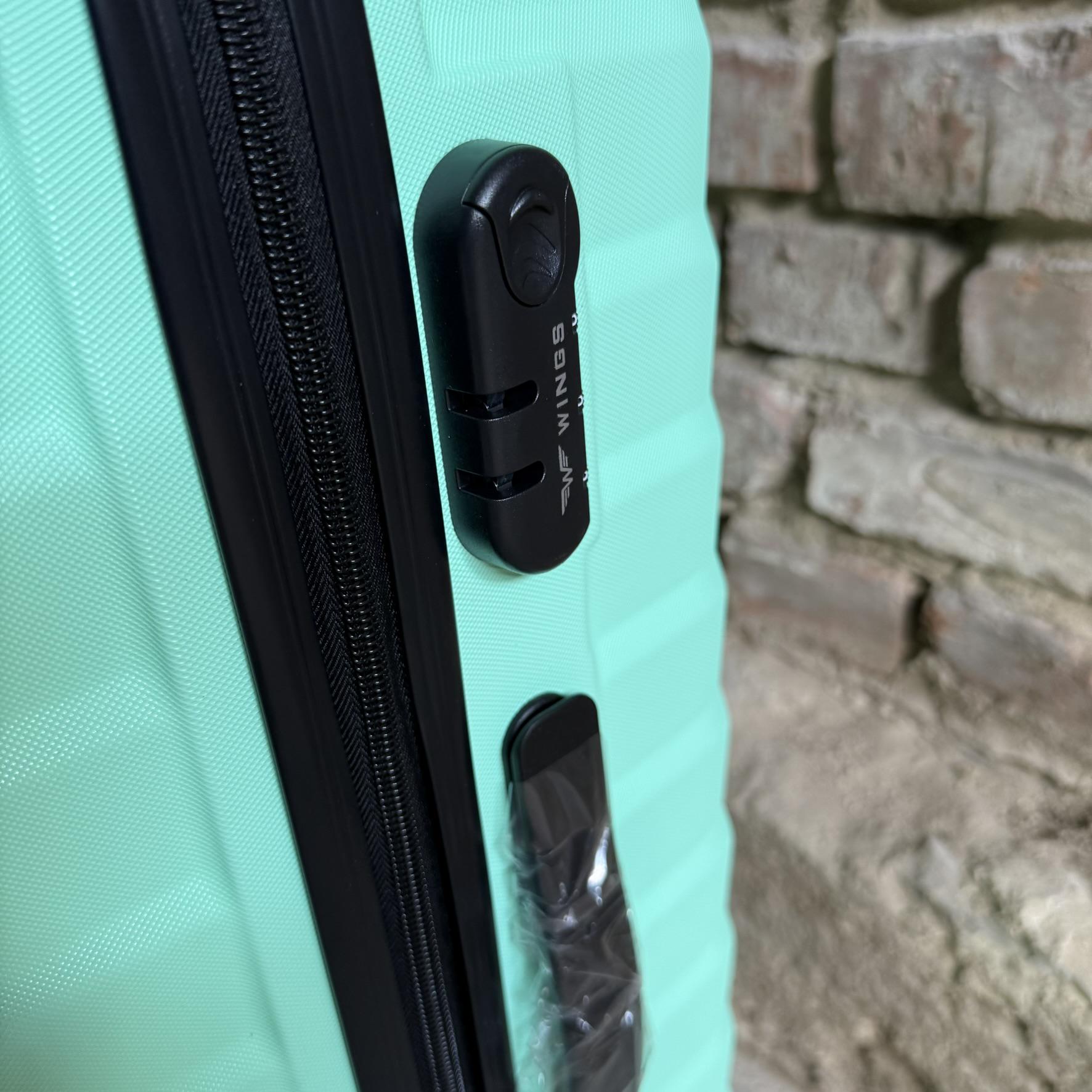 Чемодан Wings PEA01 дорожный М Мятный (26557320) - фото 7